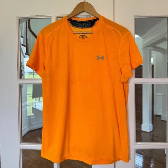 Under Armour Men's Streaker Short-Sleeve Run T-Shirt, Orange, Size XL - Picture 2 of 6